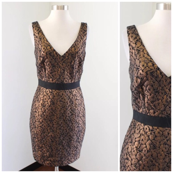 bronze cocktail dress